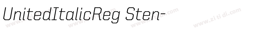 UnitedItalicReg Sten字体转换